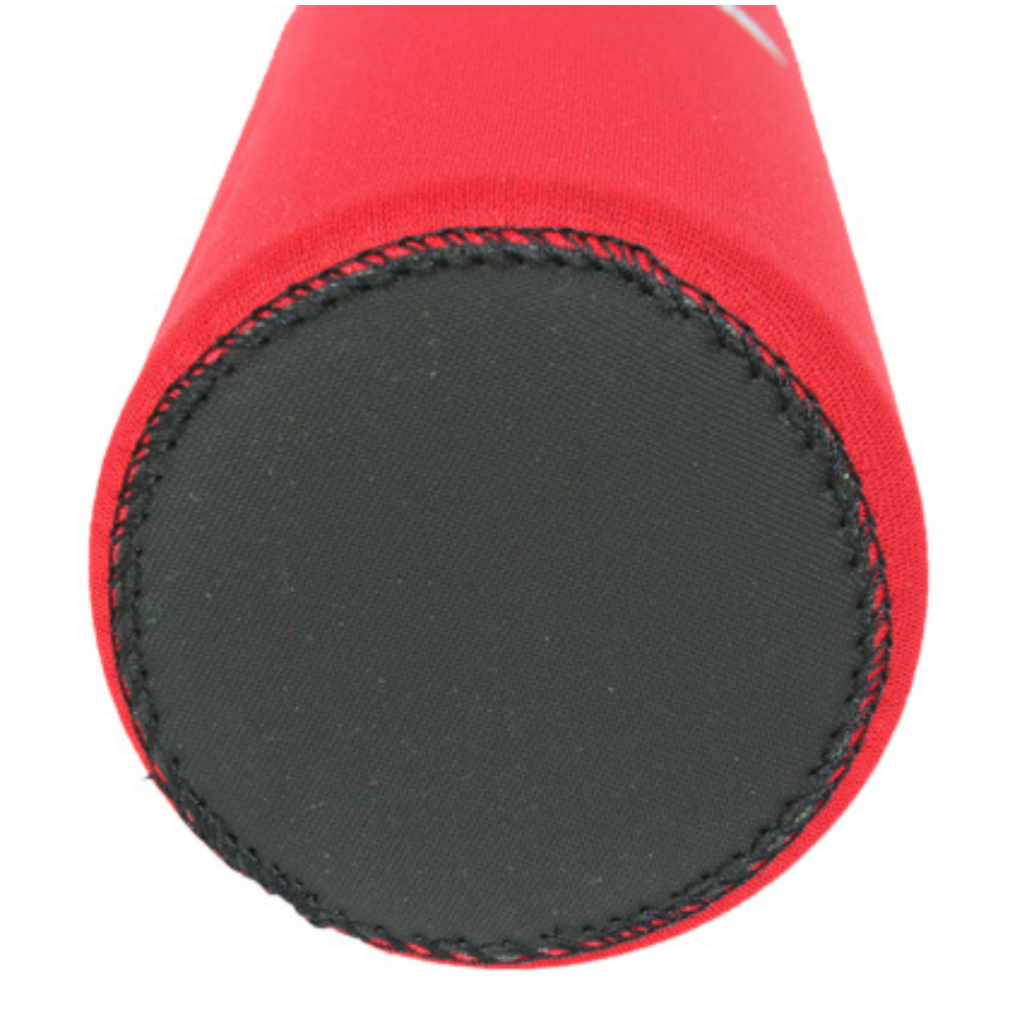 Forty Below Insulated Fuel and Can covers red bottom side showing black grippy material