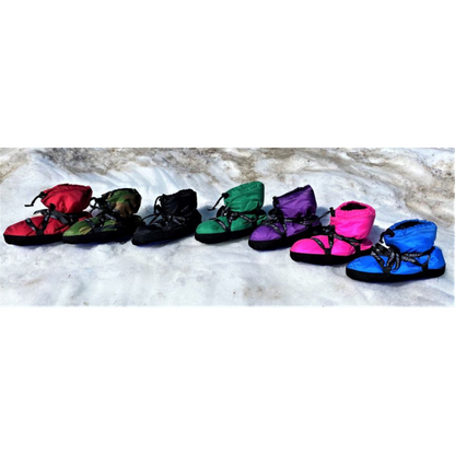 7 Forty Below Insulated Camp Booties in various colors side profile