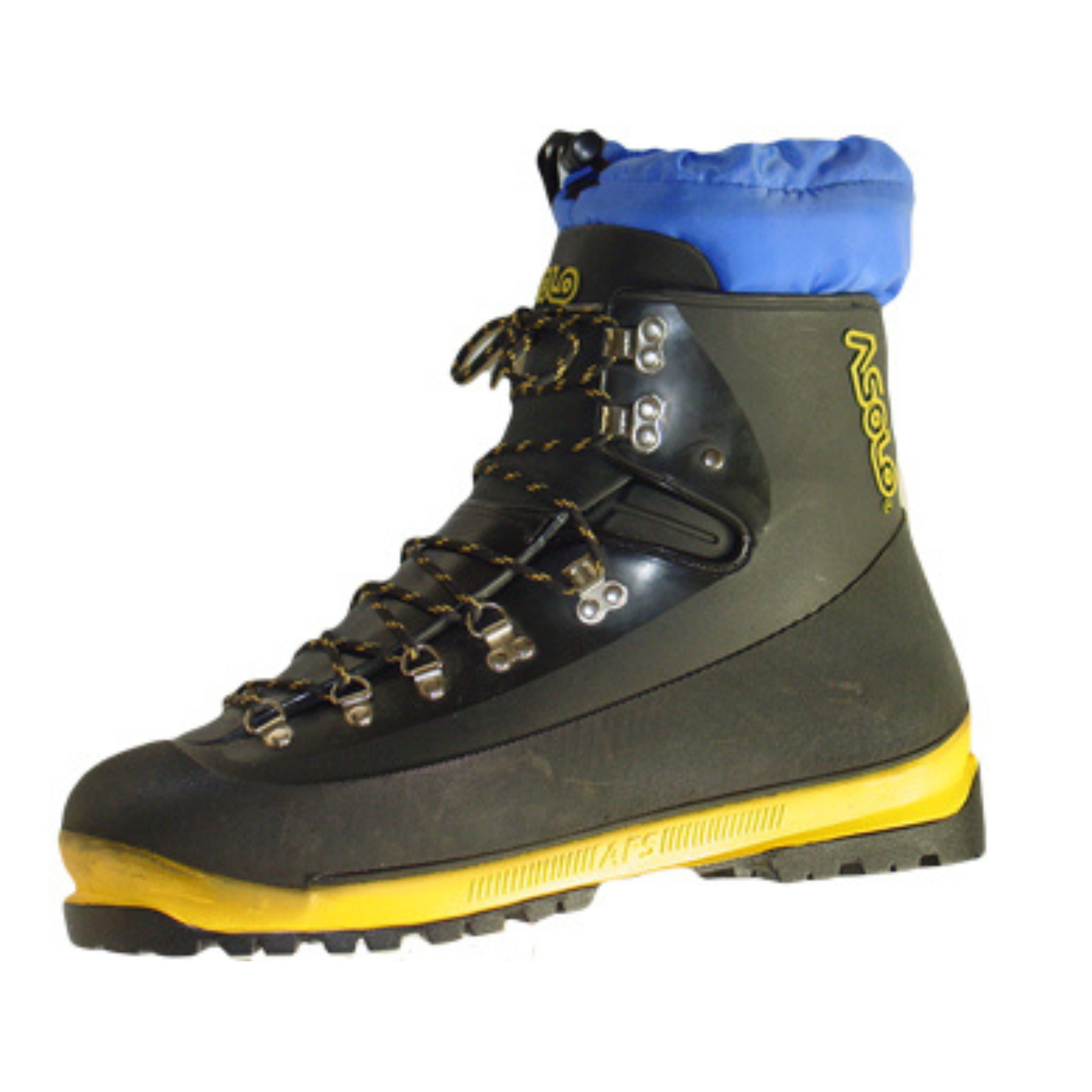 Forty Below Camp Bootie Insulated blue inside of a hiking climbing boot shell