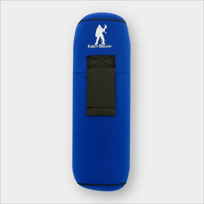 Forty Below Insulated Bottle Boot 48 oz CLR front view with white logo gray background
