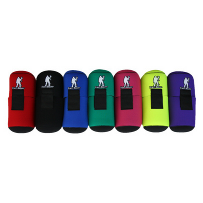 Forty Below 1.5 L Insulated Bottle Cover Red Black Blue Green Pink Yellow Blue next to each other white background