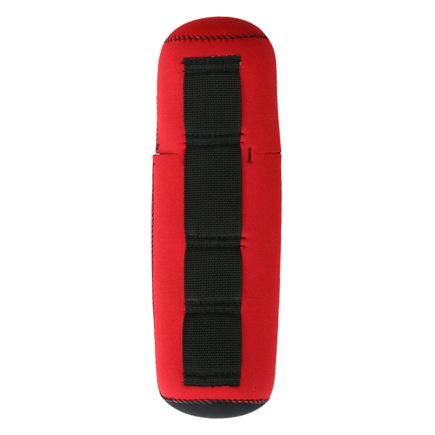 Forty Below Insulated Bottle Boot 48oz  back view red with black webbing hip belt on a white background