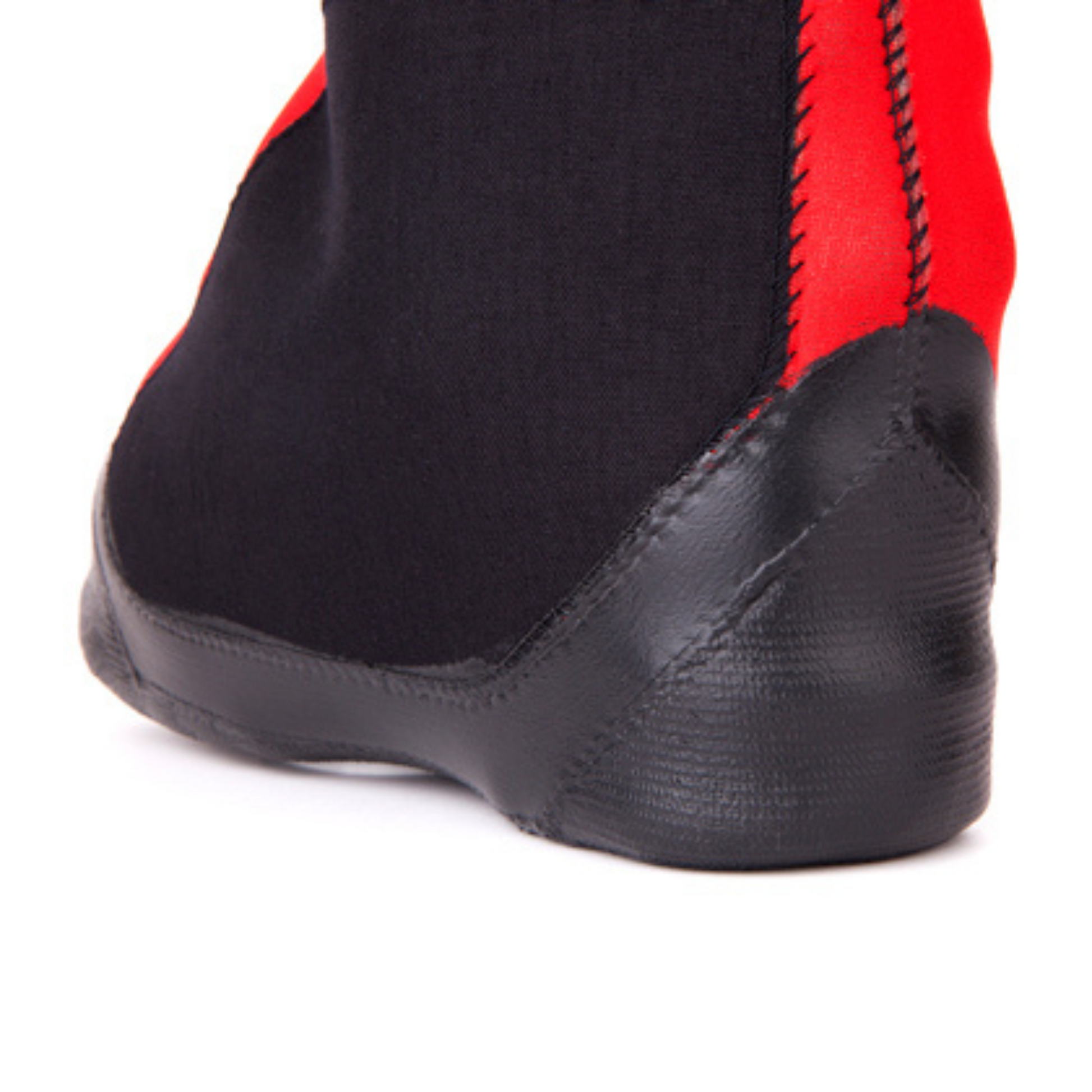 Forty Below Insulated Fresh Tracks Boot Cover Overboot Red back profile showing protective heel coating 