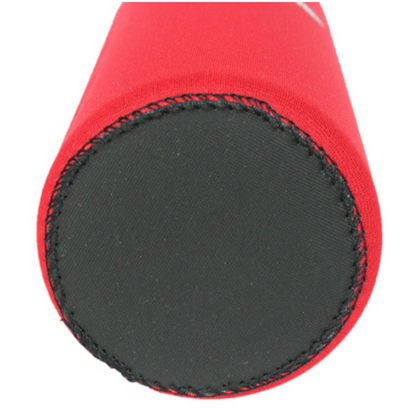 Forty Below Insulated Fuel and Can covers red bottom side showing black grippy material