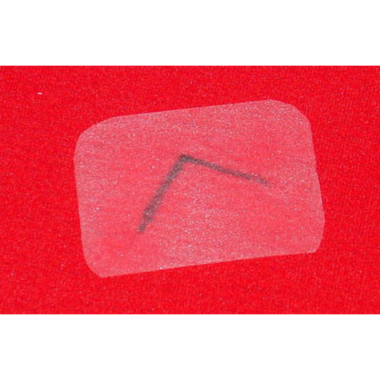 Forty Below repair patch red background clear patch
