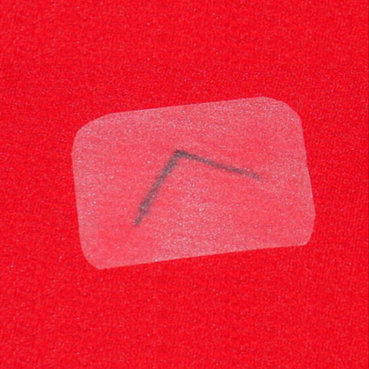 Forty Below repair patch red background clear patch