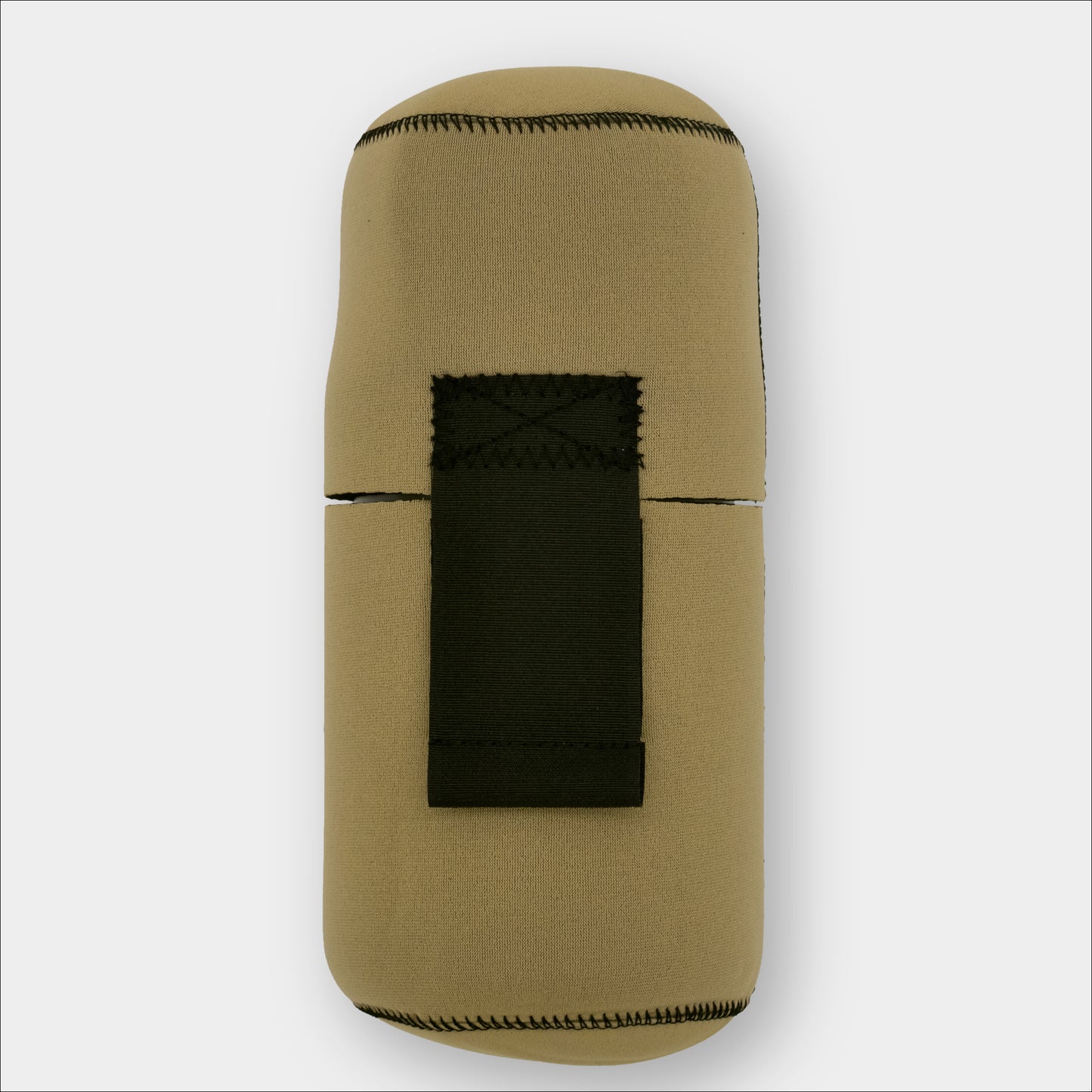 Forty Below 1.0 Liter Insulated Bottle Cover tan with black webbing no logo gray background