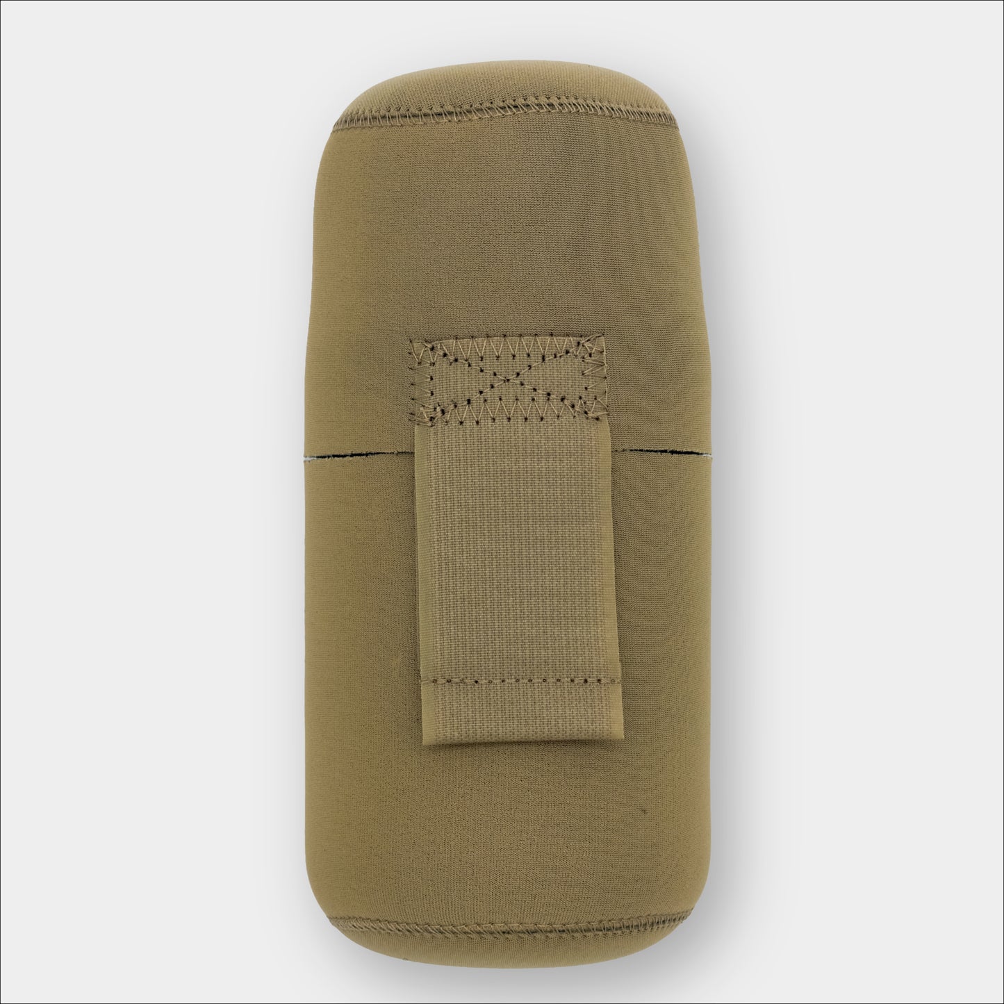 Forty Below 1.0 Liter Insulated Bottle Cover tan with no logo gray background