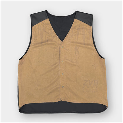 Forty Below Zone Vapor barrier vest brown with black moisture backside on a white background
