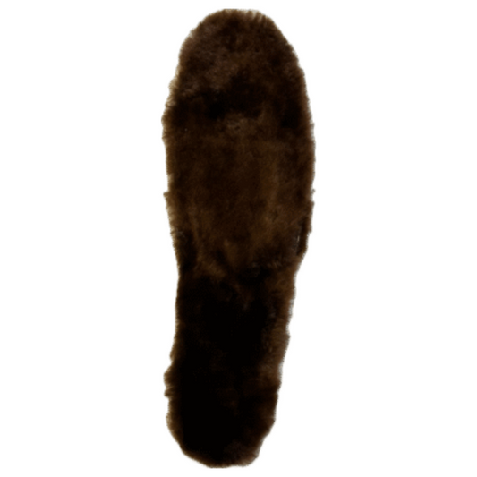 Forty Below Sheepskin insole closeout edition brown fluffy with white background